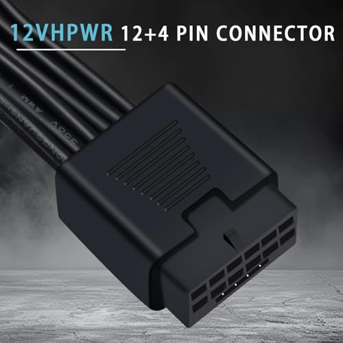 COMeap 12VHPWR Cable Extension, 16 Pin Female to Dual 8 Pin(6+2) Male PCIe Conversion GPU Power Cable for Power Supply with 12+4pin 12VHPWR Port 7.67 in(19.5cm) - Image 2