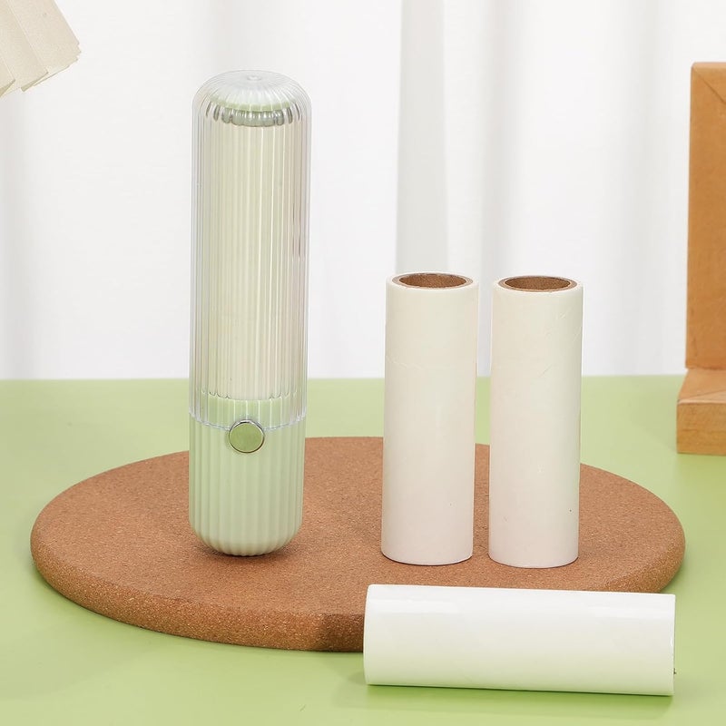 Mini Travel Lint Roller with Refillable Adhesive Portable Pet Hair Remover for Clothes and Furniture Durable Plastic Construction Convenient and Simple to Use for Home Go - Image 4