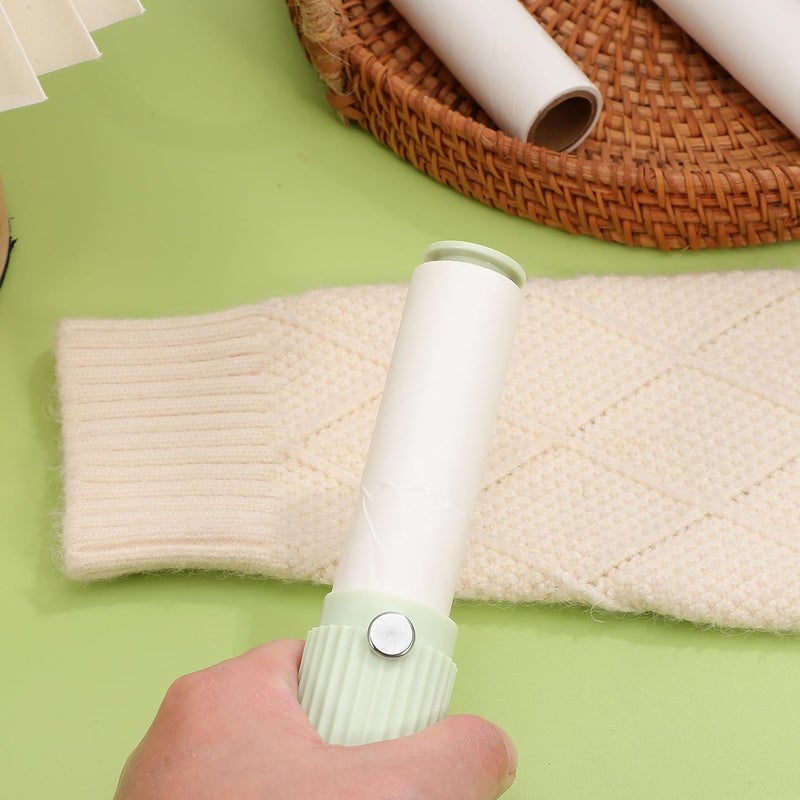 Mini Travel Lint Roller with Refillable Adhesive Portable Pet Hair Remover for Clothes and Furniture Durable Plastic Construction Convenient and Simple to Use for Home Go - Image 5