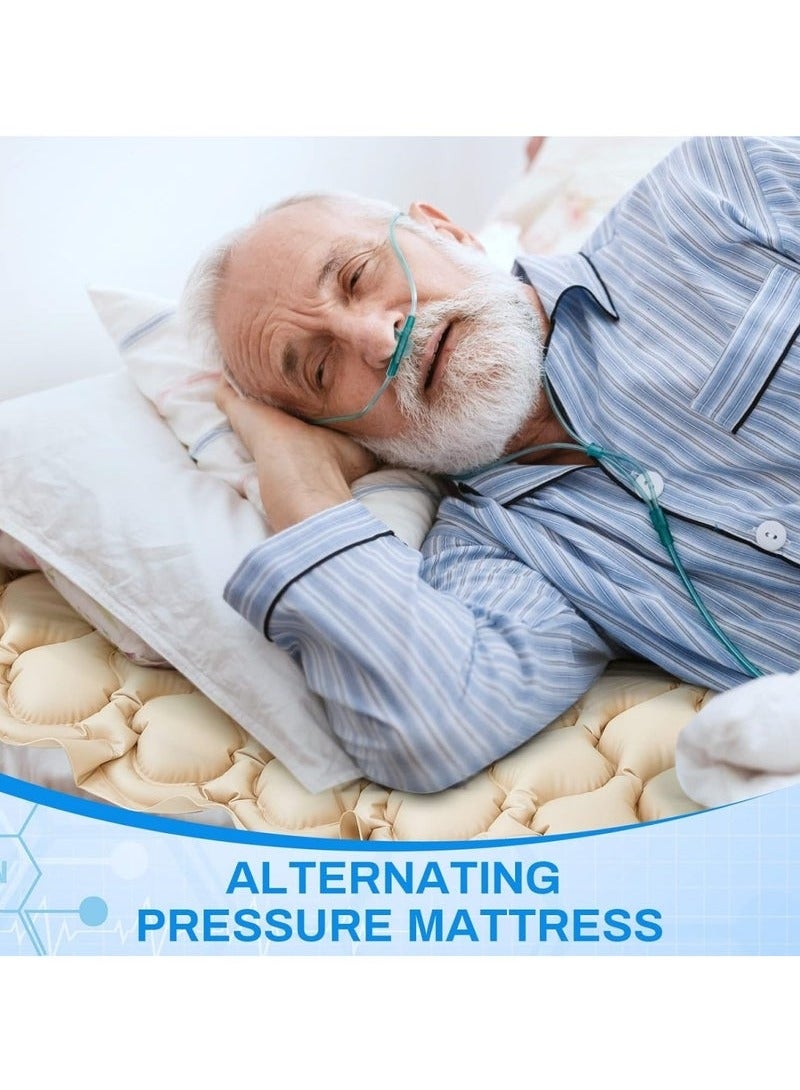 XiuWoo Alternating Pressure Mattress Hospital Bed Mattress with Electric Pump Alternating Pressure Pad for Bed Sores Prevention and Relief for Most Standard Beds  - Image 2