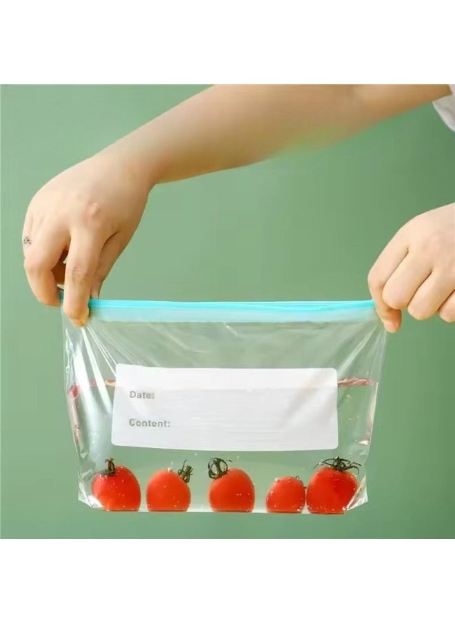FALMER 20 Pack Food Storage Bags BPA Free Freezer Bags Leak Proof Reusable Bags 20 x 10 + 4 cm  - Image 3