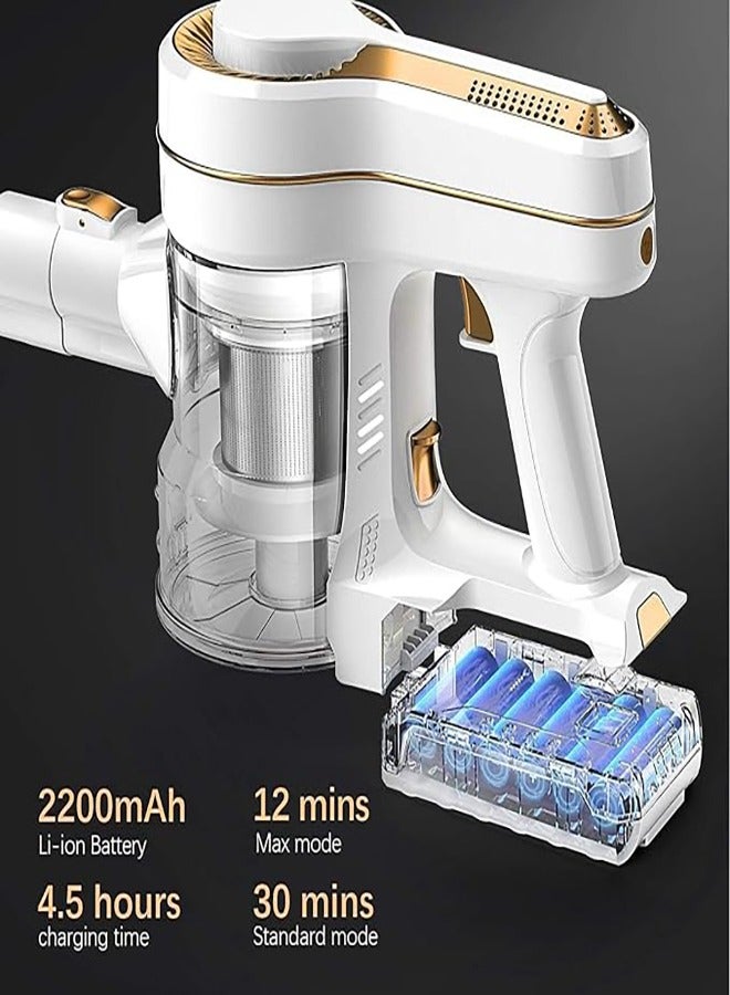 SINCHER H350G Cordless Vacuum Cleaner, 30KPa Ultra Suction Stick Vacuum - Upgraded  5-Series Compact Brush, Removable Battery, 350W Brushless Motor - 4-in-1 for Hard Floors, Pet Hair, Home, Car  - Image 2