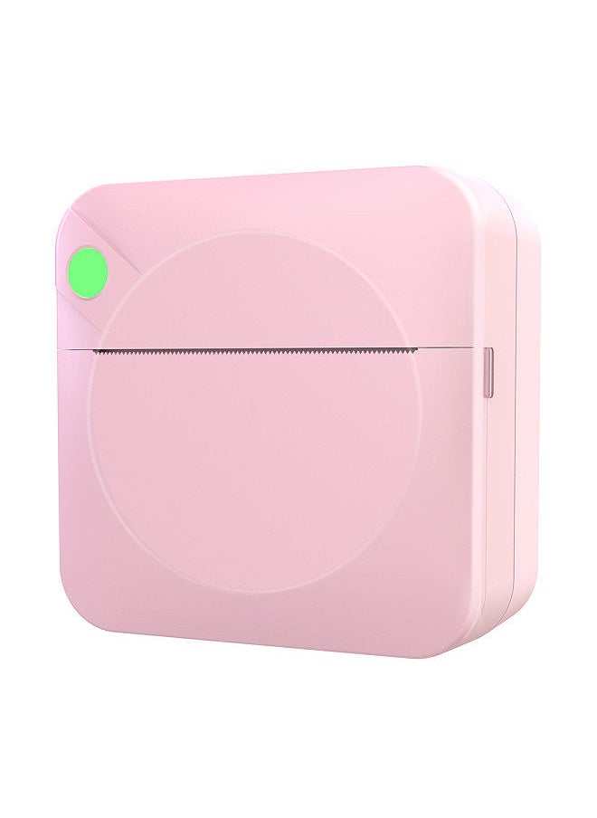 Generic - Portable Pocket-size Thermal Printer Wireless BT Error Printer Simple Operation Support Photo Notes Text Memo Printing Pink - Image 1