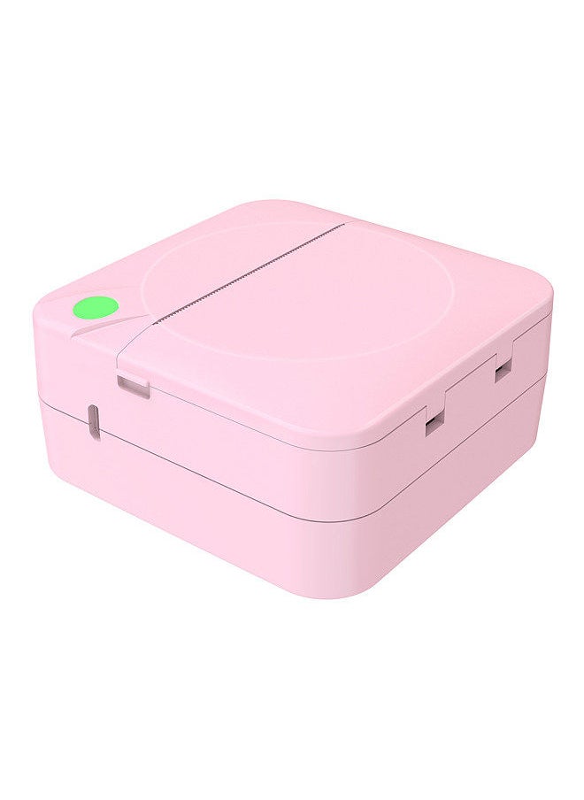 Generic - Portable Pocket-size Thermal Printer Wireless BT Error Printer Simple Operation Support Photo Notes Text Memo Printing Pink - Image 1