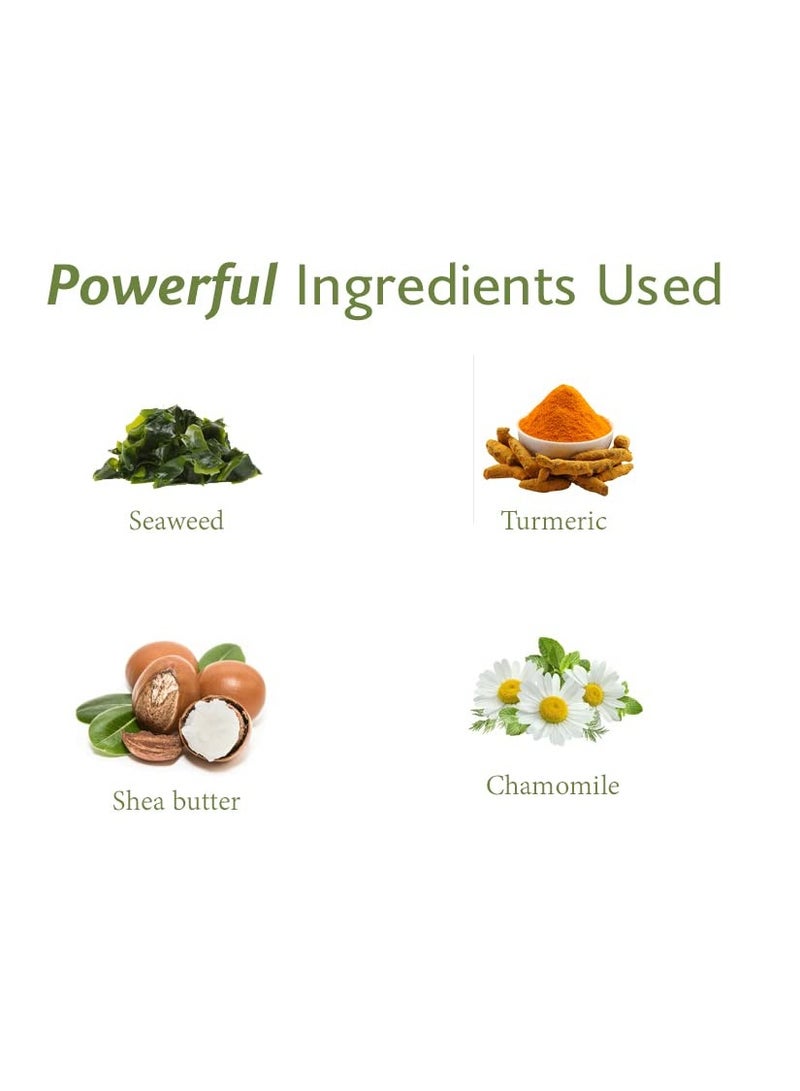 Inveda Facial Kit with the Goodness of Sea Weed and Turmeric for Even Skin Tone 550ml - Image 3