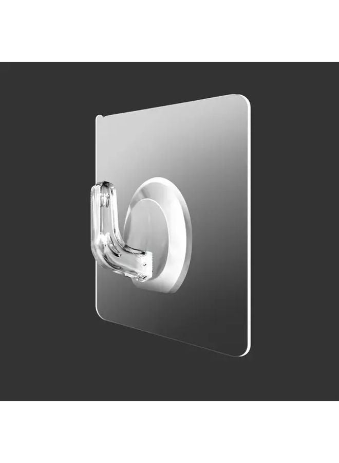 Heavy Duty Transparent Self Adhesive Hooks 10 Color No Drill Rust Proof Wall Door Hangers - Image 2