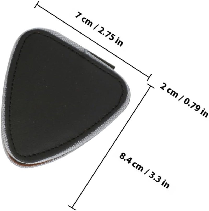 Mikinona Guitar Pick Holder Bag 6-Slot Oxford Cloth Heart-Shaped Pick Storage Case for Electric and Acoustic Guitar Players - Image 2