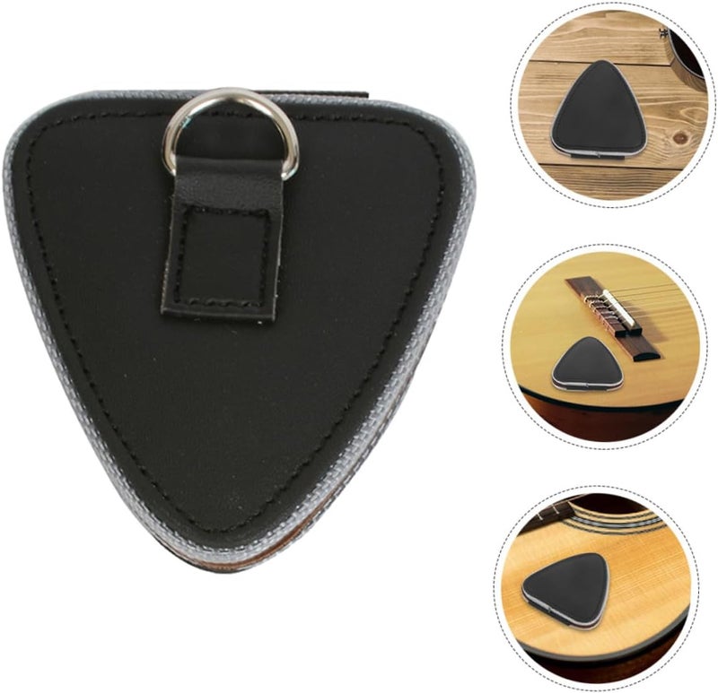 Mikinona Guitar Pick Holder Bag 6-Slot Oxford Cloth Heart-Shaped Pick Storage Case for Electric and Acoustic Guitar Players - Image 3