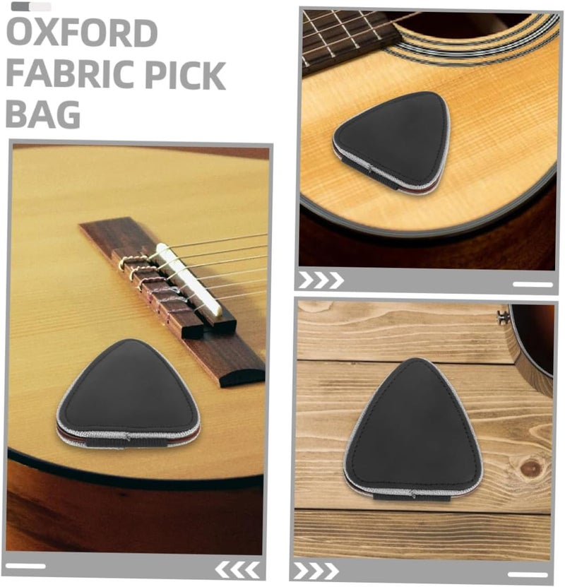 Mikinona Guitar Pick Holder Bag 6-Slot Oxford Cloth Heart-Shaped Pick Storage Case for Electric and Acoustic Guitar Players - Image 5