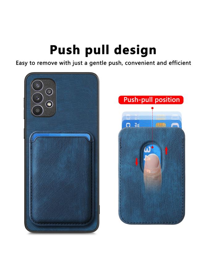 اس-توب جراب هاتف مغناطيسي لهاتف Samsung Galaxy A32 5G مع حقيبة بطاقات جلدية كلاسيكية - Image 2