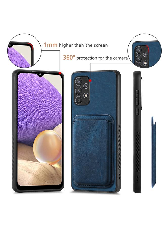 اس-توب جراب هاتف مغناطيسي لهاتف Samsung Galaxy A32 5G مع حقيبة بطاقات جلدية كلاسيكية - Image 4