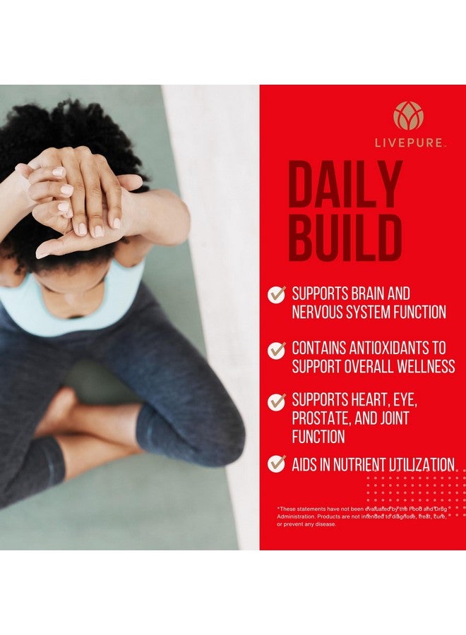 PURE Daily Build | 120 Capsules | Advanced Multivitamin Supplement | Enhanced with Essential Vitamins, Minerals, and Superfruits for Immune Support | Heart Health, Bone Strength, Brain Functionality - Image 3