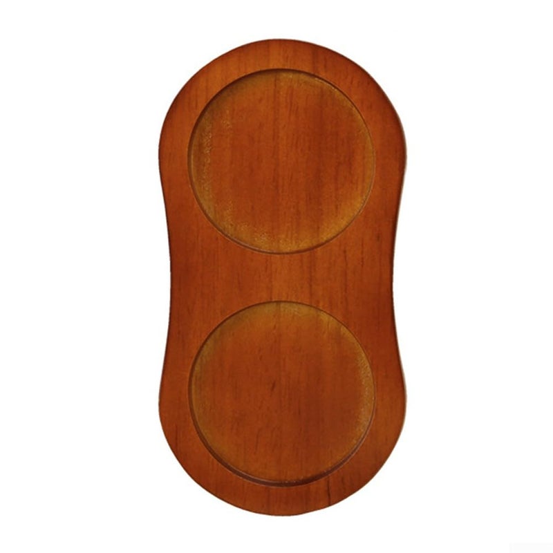 8 Type Retro Base Wooden Pepper Grinder With Dual Compartment Salt And Pepper Mill Holder Acacia Rubber Wood Spice Tray - Image 2