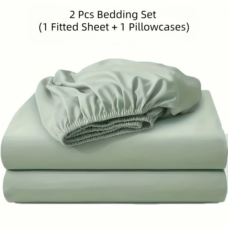 2/3pcs Bedsheet Set, Soft and Skin Friendly, 360 ° All-round Coverage, Breathable and Versatile, Machine Washable. Suitable for Various Environments Such as Bedrooms, Guest Rooms, and Dormitories, Suitable for All Seasons. Suitable for Dormitories - Image 1