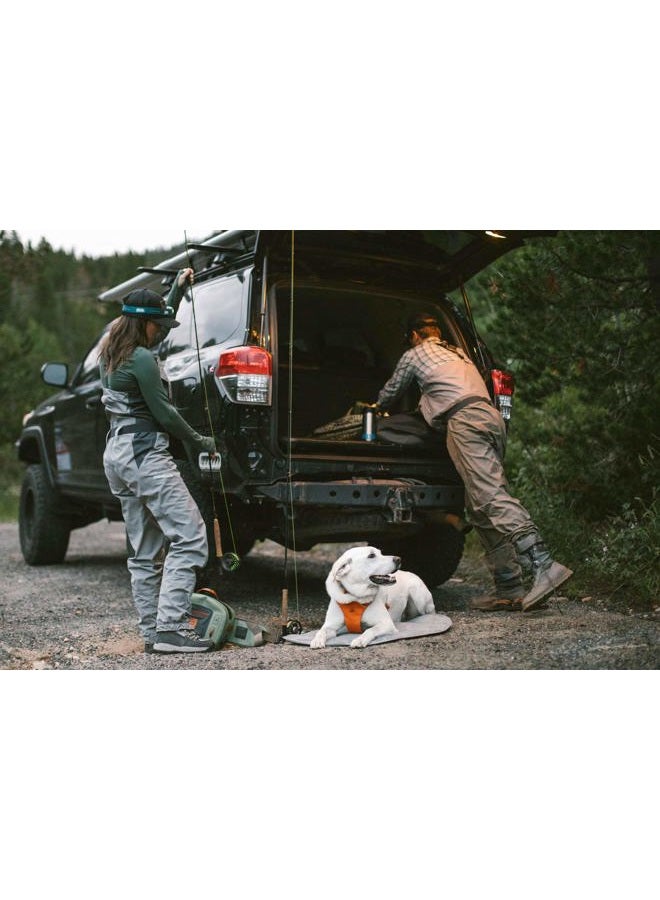 RUFFWEAR وسادة هايلاندز للكلاب، سرير كلاب محمول للاستخدام الخارجي، رمادي غائم، كبير - Image 5