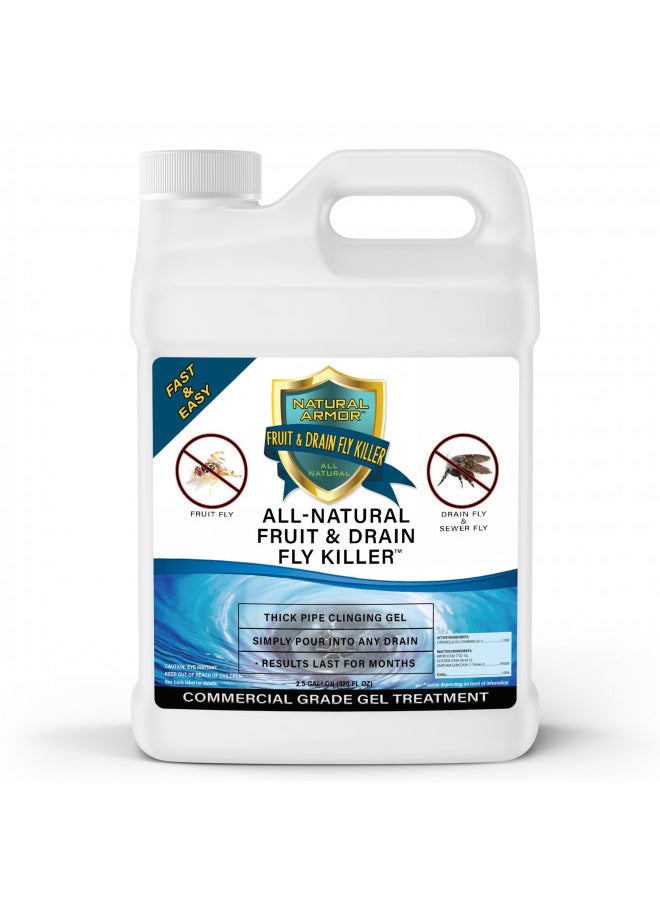 Fruit Fly & Drain Fly Killer - Simple Commercial Drain Gel Treatment - Eliminates Gross Fruit Flies, Drain Flies, Sewer Flies & Gnat Infestations from Any Drain Fast & Easy - 2.5 Gallon (320 Ounces) - pzsku/Z22772FD9C063C1E03EDBZ/45/_/1728156547/bcf35bc0-d34b-43a6-ab28-ae623ec90af7