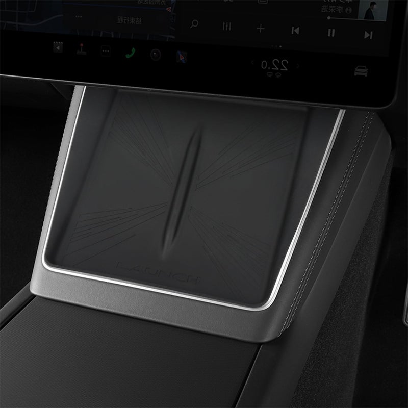 frani Center Console Silicone Mat Designed for Tesla Model Y Juniper RefreshNonSlip Design Tesla Model Y Accessories 2025 2026 Black