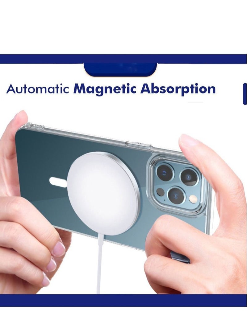 iPhone 14 Pro Max Magnetic Phone Case, Compatible with Magsafe Charging & Accessories Protective Clear Back Case Cover for Apple iPhone 14 Pro Max  - Image 2