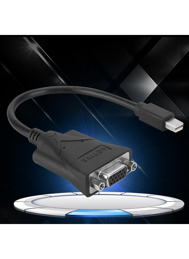 Thoraya Cabledeconn MINI DP Displayport to VGA Active Converter Adapter Cable 23CM For MacBook  - Image 4
