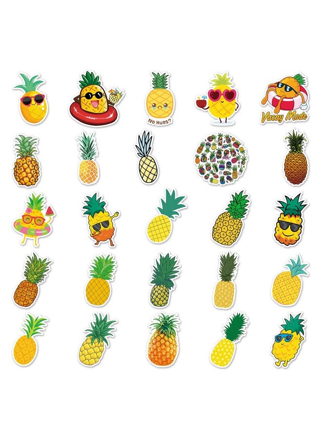 Ash & Roh Cute Cartoon Stickers for Kids, 50 Pcs Cute Stickers for Water Bottles - Cute Stickers Pack Gift for Kids Teen Birthday Party (PEINEAPPLE) - Image 3