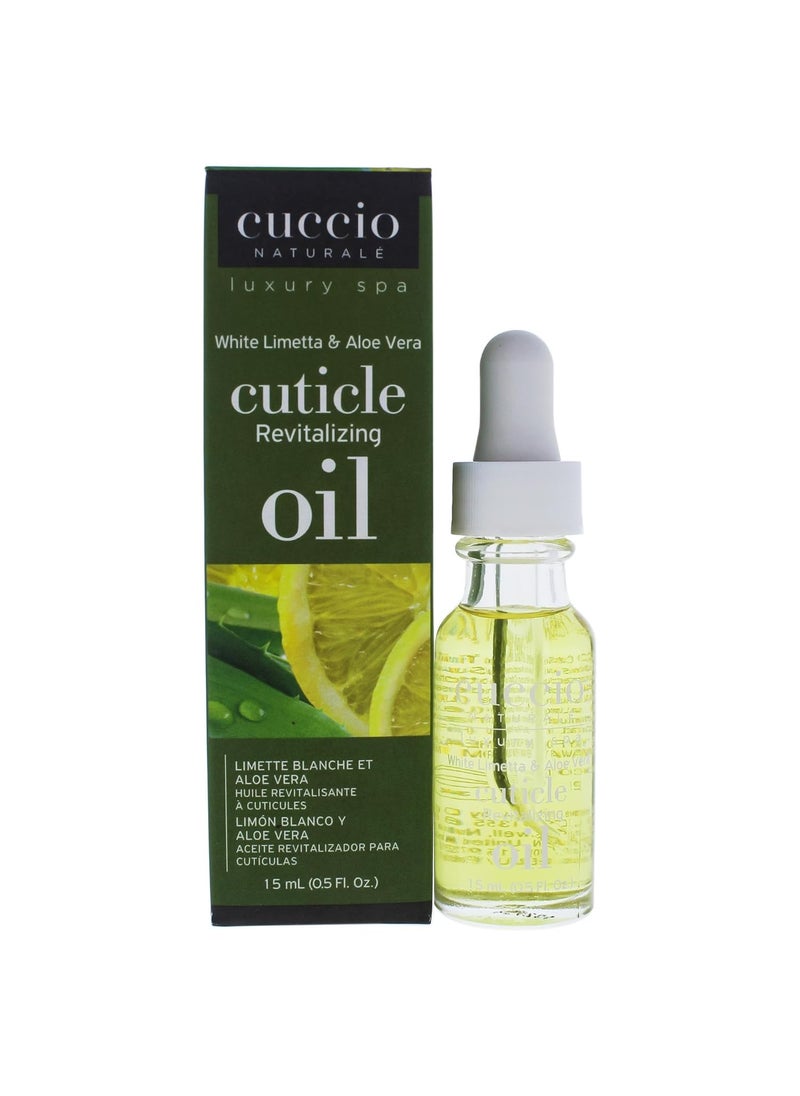 Cuccio Naturale - Cuccio Naturale Revitalizing Cuticle Oil  Hydrating Oil For Overnight Cuticle Repair  Remedy Damaged Skin And Thin Nails  Paraben And CrueltyFree Formula  White Limetta And Aloe Vera  05 Oz - Image 1