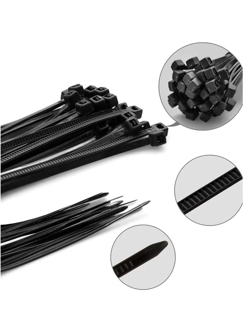 إسكدنيا وصلة كيبل بلون اسود بعرض 4 ملم وطول 150 ملم - مقاومة للحرارة وأشعة الشمس، مثالية للكهرباء والبناء وتنظيم الأسلاك - Image 2