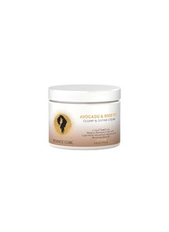 Bounce Curl Bounce Curl Avocado & Rose Oil Clump and Define Cream, Enhance and Define Wavy, Curly, and Coily Hair, 6 oz 