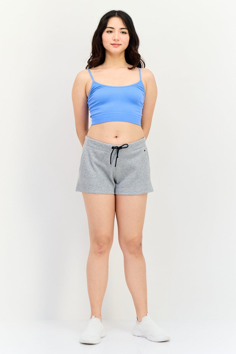 asics Women Sportswear Fit Training Shorts, Gray - Image 2