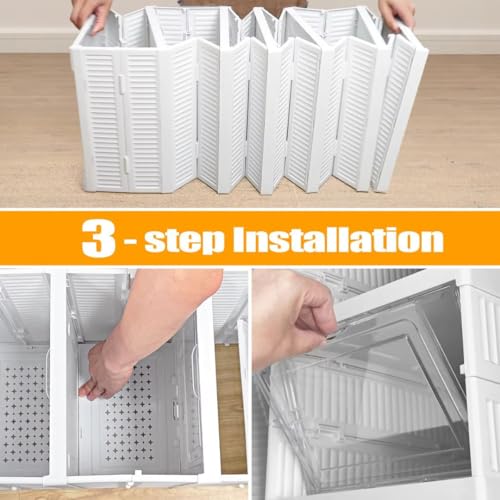 Aliensware 5-Layer Foldable Shoe Organizer Storage Box/Collapsible Shoe Rack/Foldable Closet for Living Room,Study,Bathroom/Storage Organizer for Shoe Boots,Slippers,Sneakers,Books,Aliens (White) - Image 4