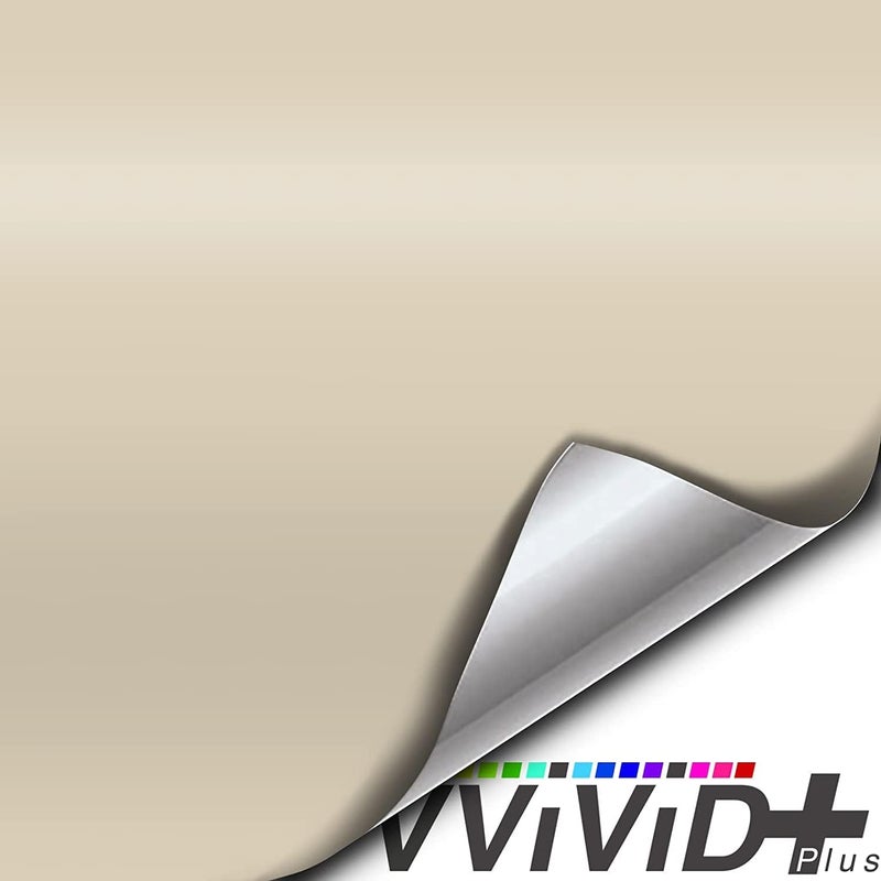 VViViD+ Matte Rally Beige Vinyl Wrap Roll (1.5ft x 5ft) - Image 2