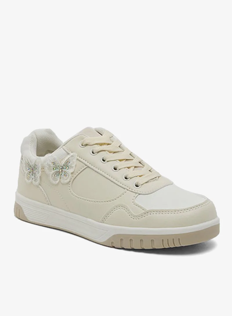 R&b Color Block Lace Up Sneakers