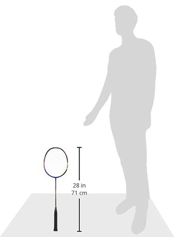 Triumph Pride Graphite Hotmelt Light Weight Strung Badminton Racket with Cosmic-3R Single Compartment Badminton Bag Black/Red - Image 4