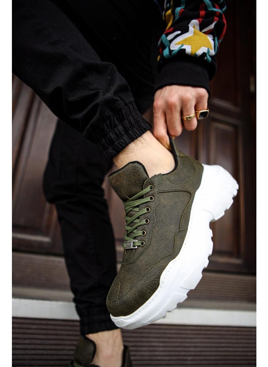KnACK High Sole Casual Shoes N75 Khaki  - Image 2