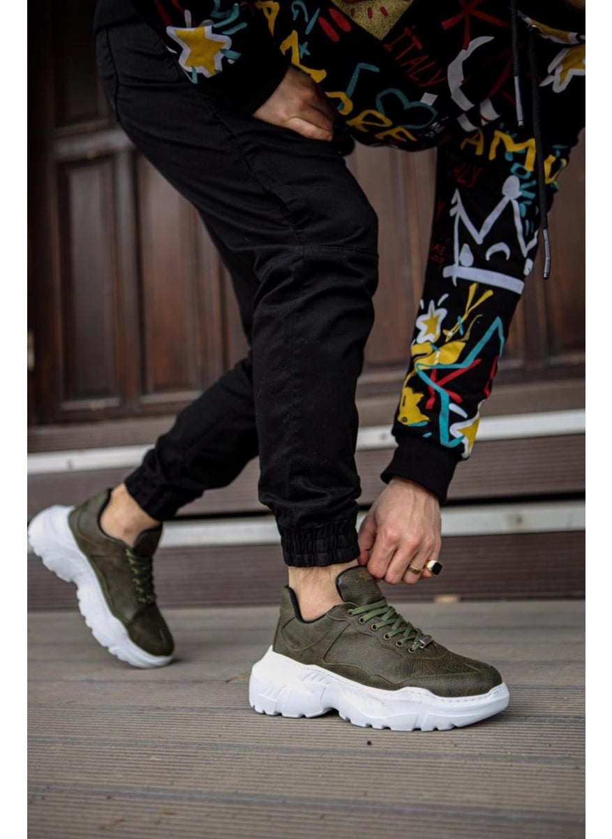 KnACK High Sole Casual Shoes N75 Khaki  - Image 5