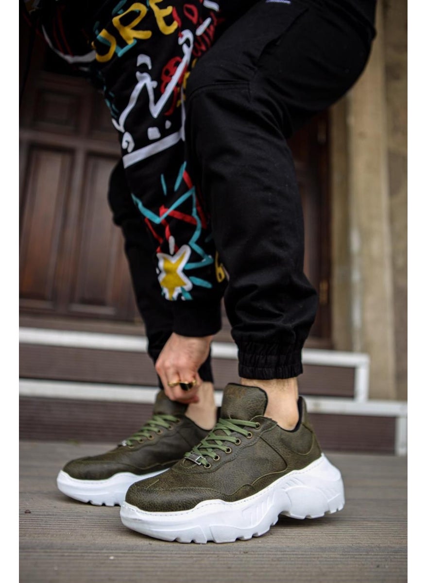 KnACK High Sole Casual Shoes N75 Khaki  - Image 3