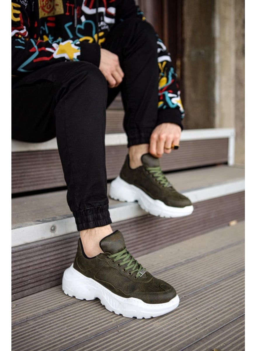 KnACK High Sole Casual Shoes N75 Khaki  - Image 1