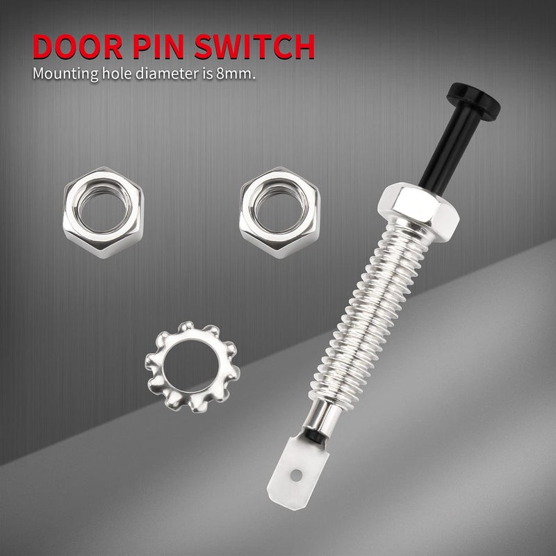 DAIERTEK Door Pin Switch Car Hood Jamb Auto Alarm Security Adjustable Momentary ON Off 12VDC 20A for Automotive Trunk - 3Pcs (Pack of 2) - Image 4