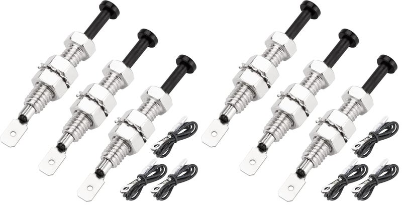 DAIERTEK Door Pin Switch Car Hood Jamb Auto Alarm Security Adjustable Momentary ON Off 12VDC 20A for Automotive Trunk - 3Pcs (Pack of 2) - Image 1