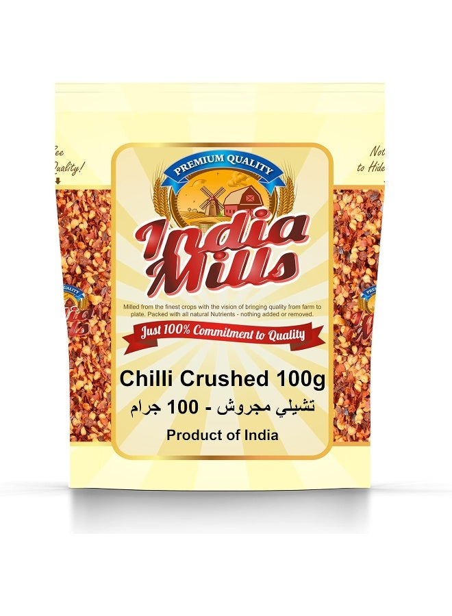 India Mills Chilli Crushed, 100 gm - Image 1