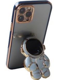 TahTicMer Samsung Galaxy A72 4g A725 Compatible Case Astronaut Hidden Stand Silicone Laser Transparent Back TPU  - Image 4