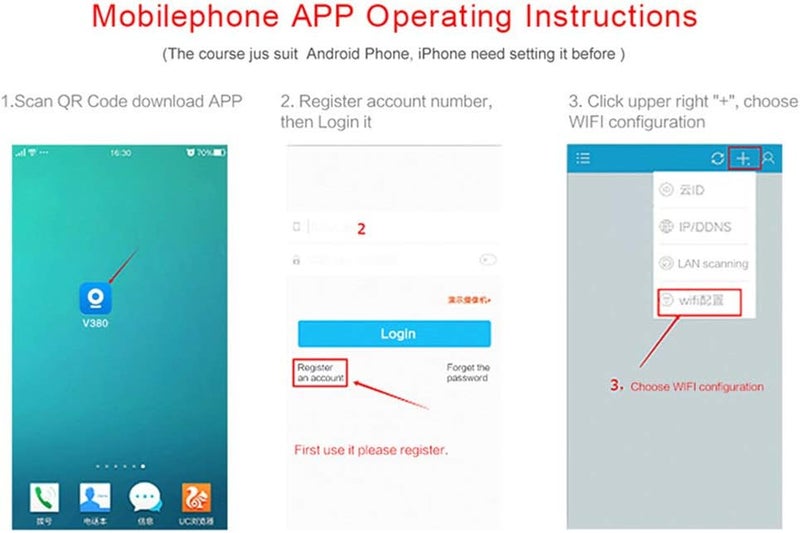 klarako Light Bulb Security Camera, WiFi IP Wireless Home Surveillance System Pet Baby Monitor Lamp Cam 1080P HD 360° Fisheye Panoramic Lens with TwoWayTalk Infrared+White Light - Image 2