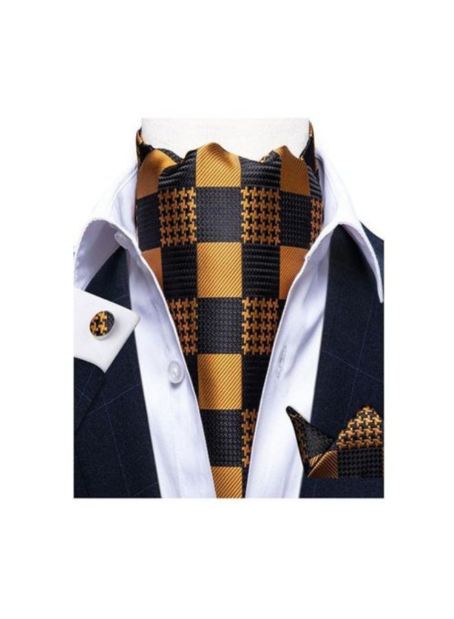 Men's Set Consisting Of Three Pieces (tie - Handkerchief - Cufflinks) - Image 4