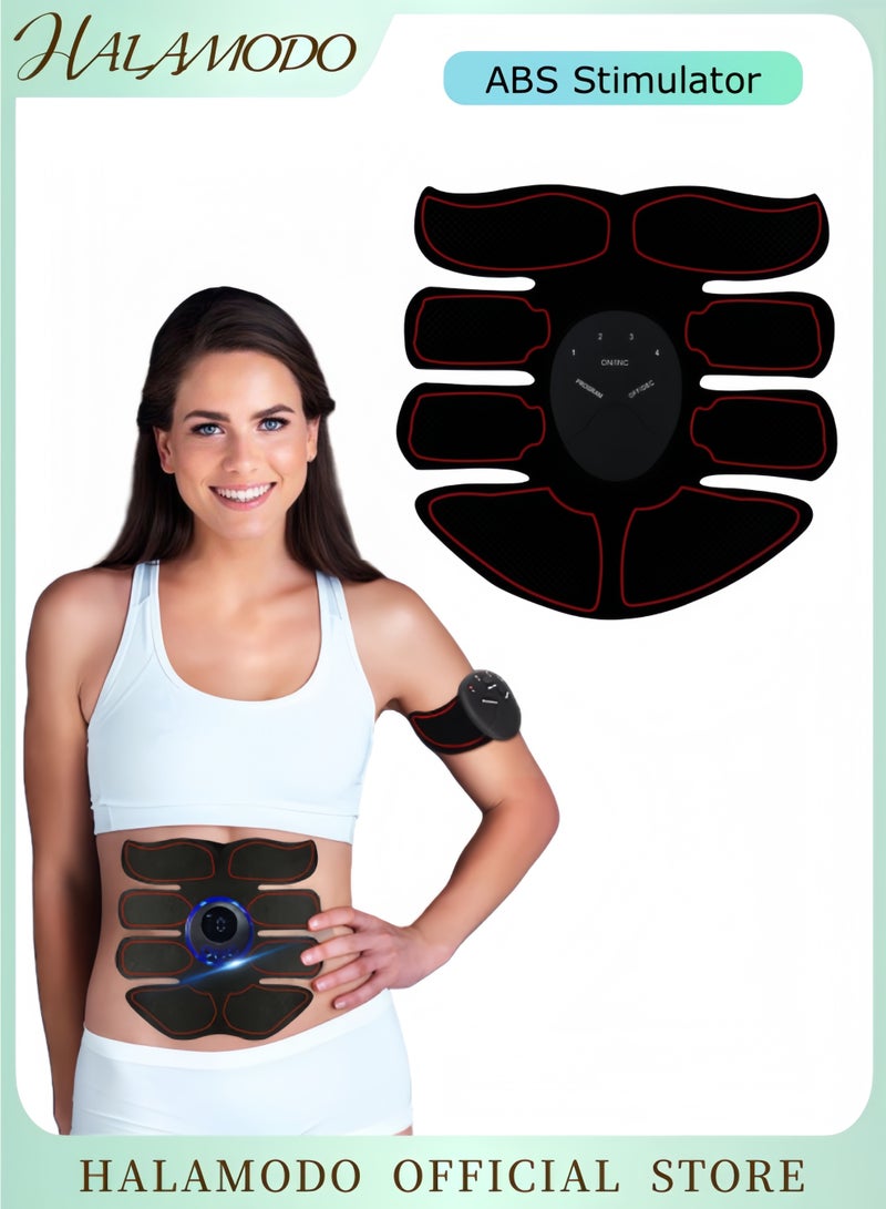 HALAMODO ABS Stimulator, Ab Machine, Ab Machine USB Rechargeable Gear for Abdomen/Arm/Leg, Strength Training Equipment for Men and Women - Image 1