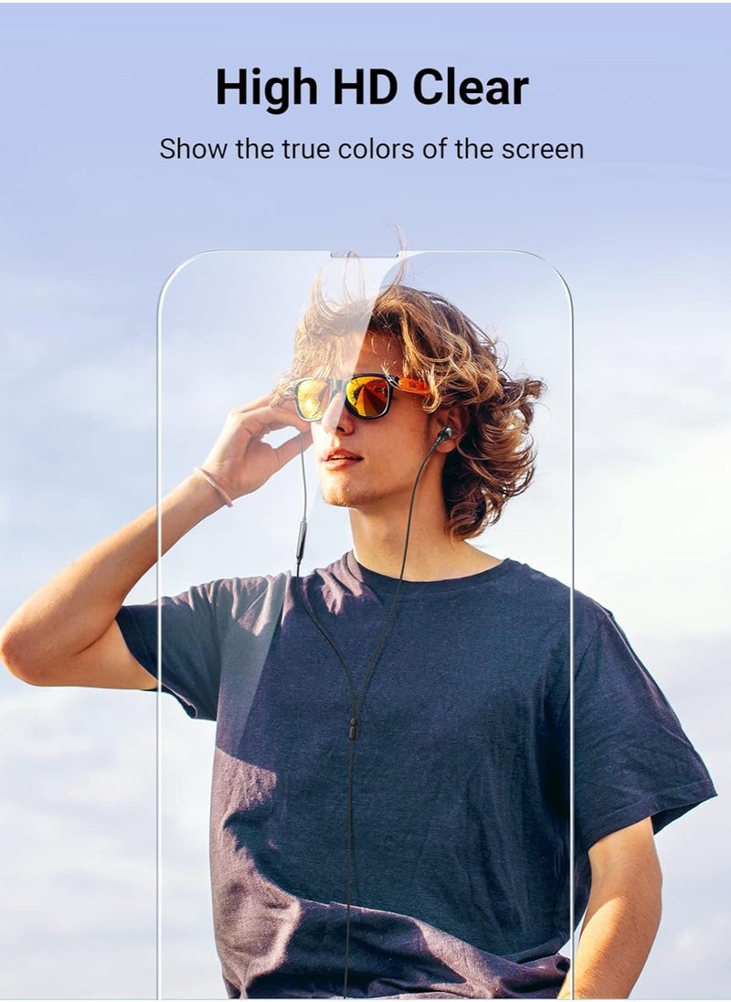 GUDOO 2 Pack Screen Protector for iPhone 15 6.1-Inch Bubble Free Tempered Glass Film with Easy Installation Tool Case-Friendly HD Clear Anti-Scratch Anti-Fingerprint  - Image 4