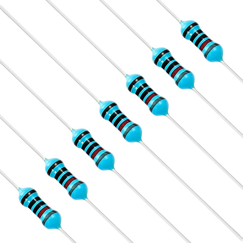 CHANZON 100pcs 1/4W (0.25W) 820 Ω ohm Metal Film Fixed Resistor 0.01 ±1% Tolerance 820R MF Through Hole Resistors Rohs Certificated - Image 2