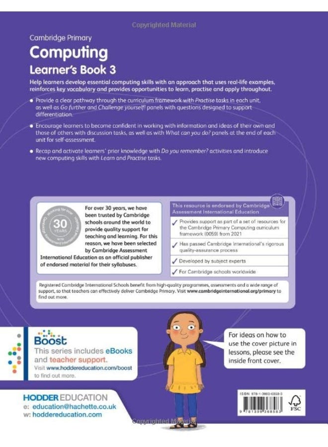 Cambridge Primary Computing Learner's Book Stage 3: Hodder Education Group - Image 1