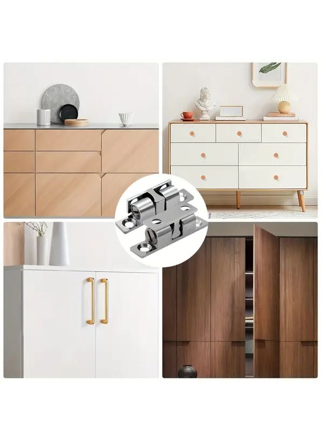 10 أقفال خرزية لباب خزانة الملابس مقاس 48 ملم قابلة للتعديل مع 40 برغيًا ذات كرة مزدوجة - Image 3