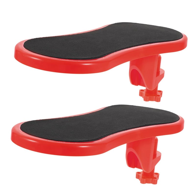 2Pcs Ergonomic Memory Foam Wrist Rest Pad Set for Office Home Computer Desk - Image 2