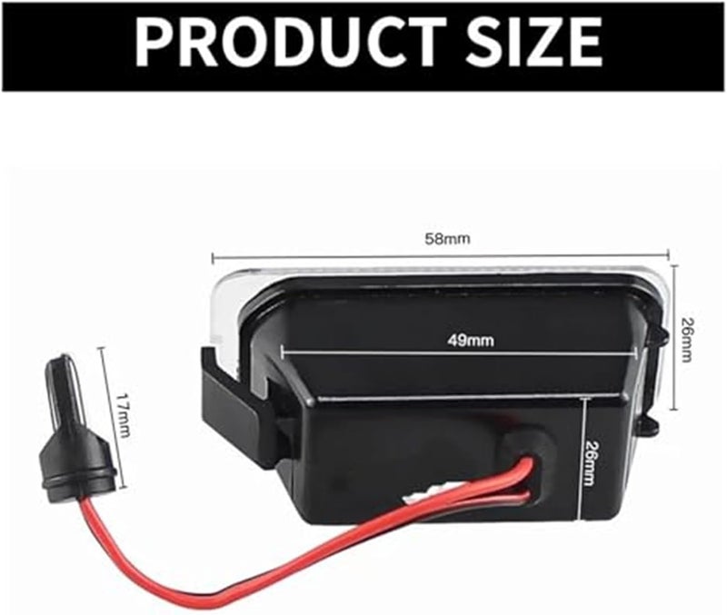 Wivplex LED License Plate Light for Jaguar XF X250 - Image 4