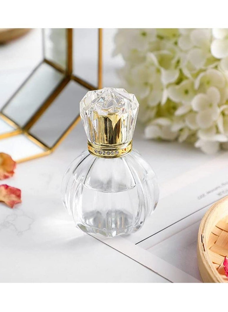 SYOSI Spray Bottle, 50ML 1.7OZ Vintage Pumpkin Shape, Empty Refillable Clear Glass Perfume Bottle Fine Mist Spray Perfume Bottle Sprayer Makeup Cosmetic Containers, Bottle Travel Press Perfume (1Pcs) - Image 5